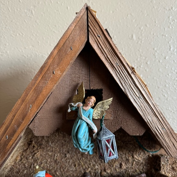 Erzgebirge Vintage Antique German 15 Piece Wooden Christmas Holiday Nativity Set - Picture 2 of 13